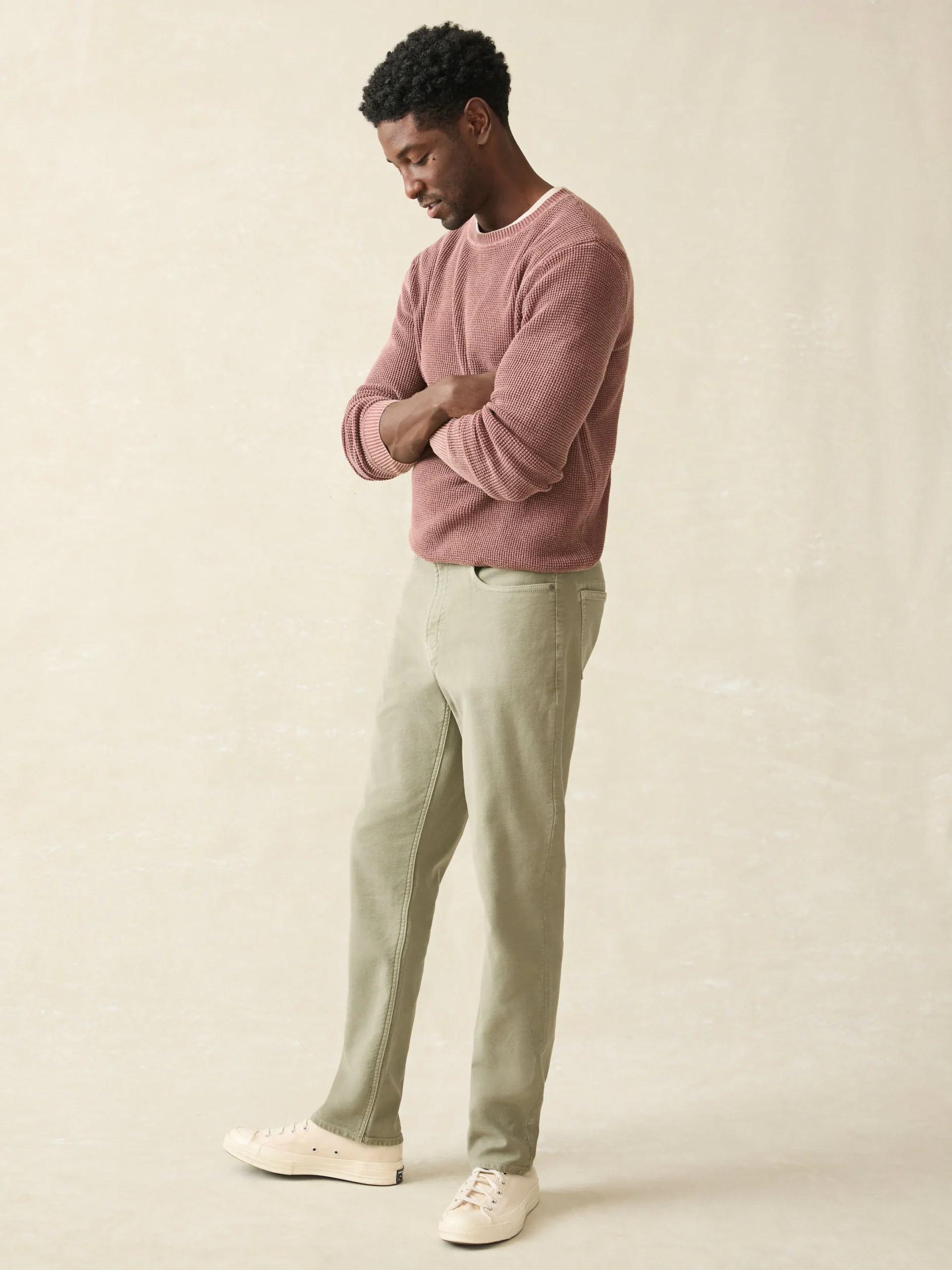 Stretch Terry 5-Pocket Athletic Fit Pant -*Faherty Brand Outlet