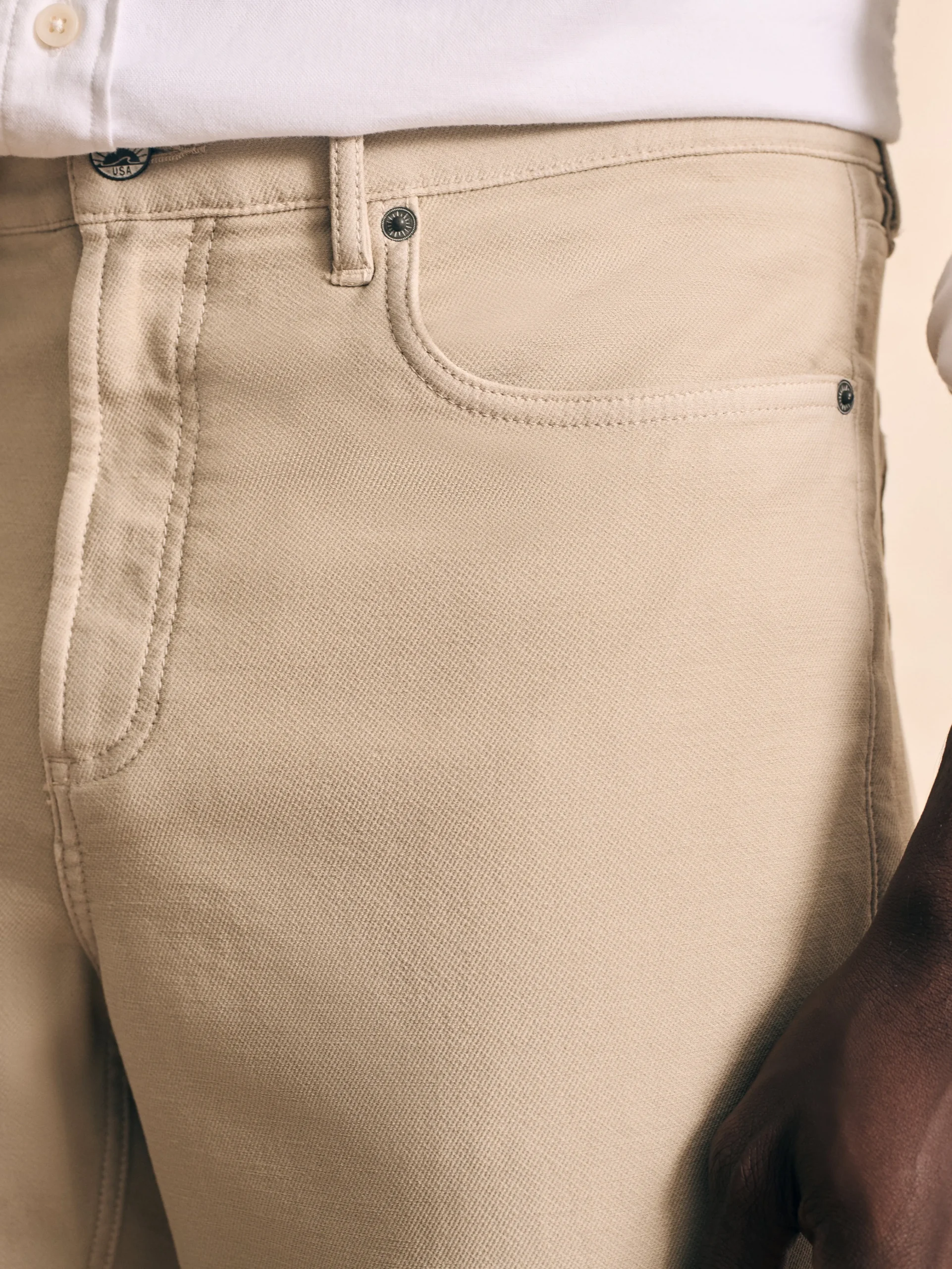 Stretch Terry 5-Pocket Athletic Fit Pant -*Faherty Brand Hot