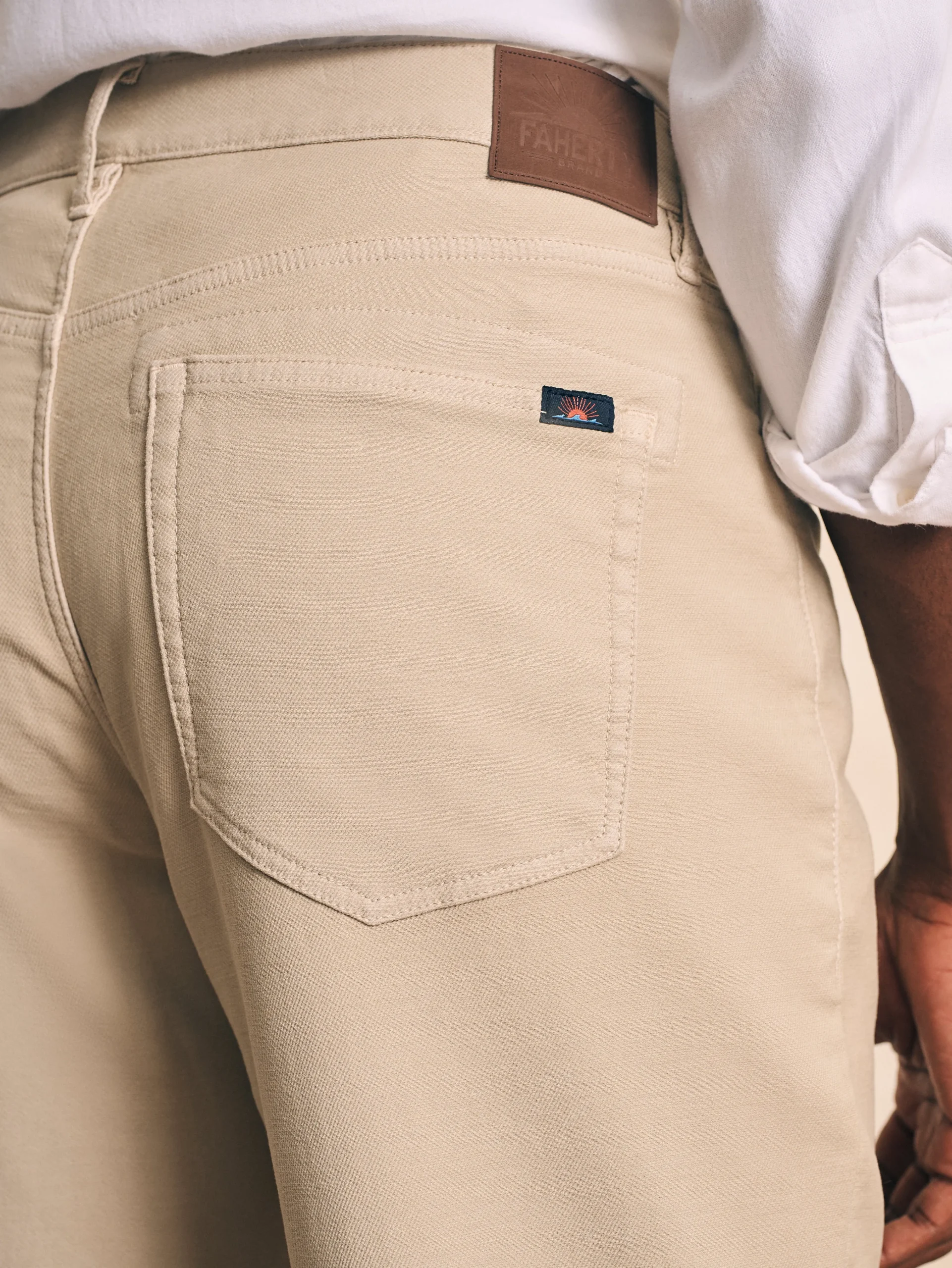 Stretch Terry 5-Pocket Athletic Fit Pant -*Faherty Brand Hot