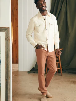 Stretch Terry 5-Pocket Pant (32" Inseam) -*Faherty Brand New