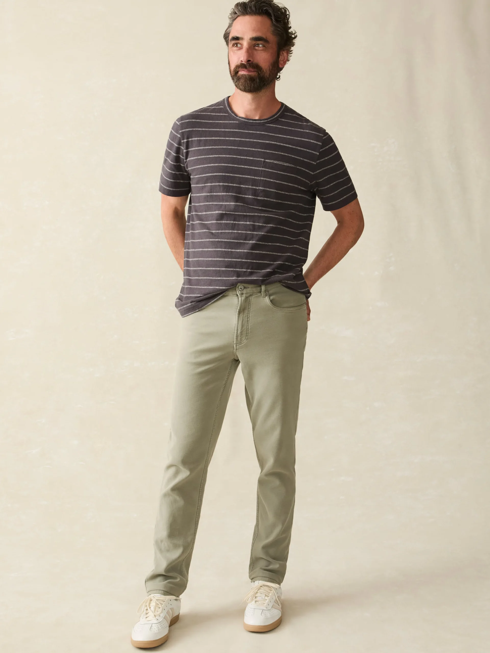 Stretch Terry 5-Pocket Pant -*Faherty Brand Clearance
