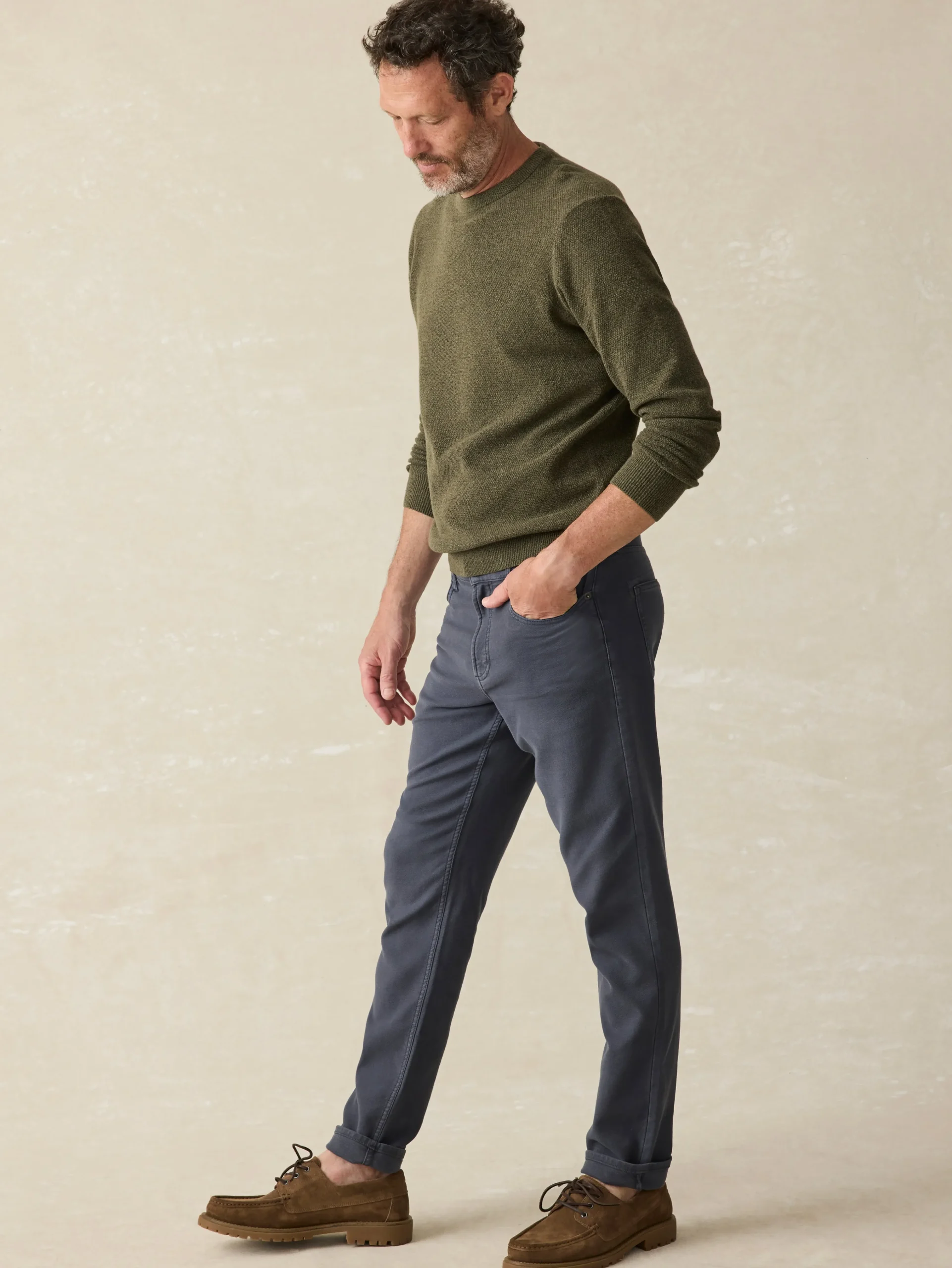 Stretch Terry 5-Pocket Pant -*Faherty Brand Online
