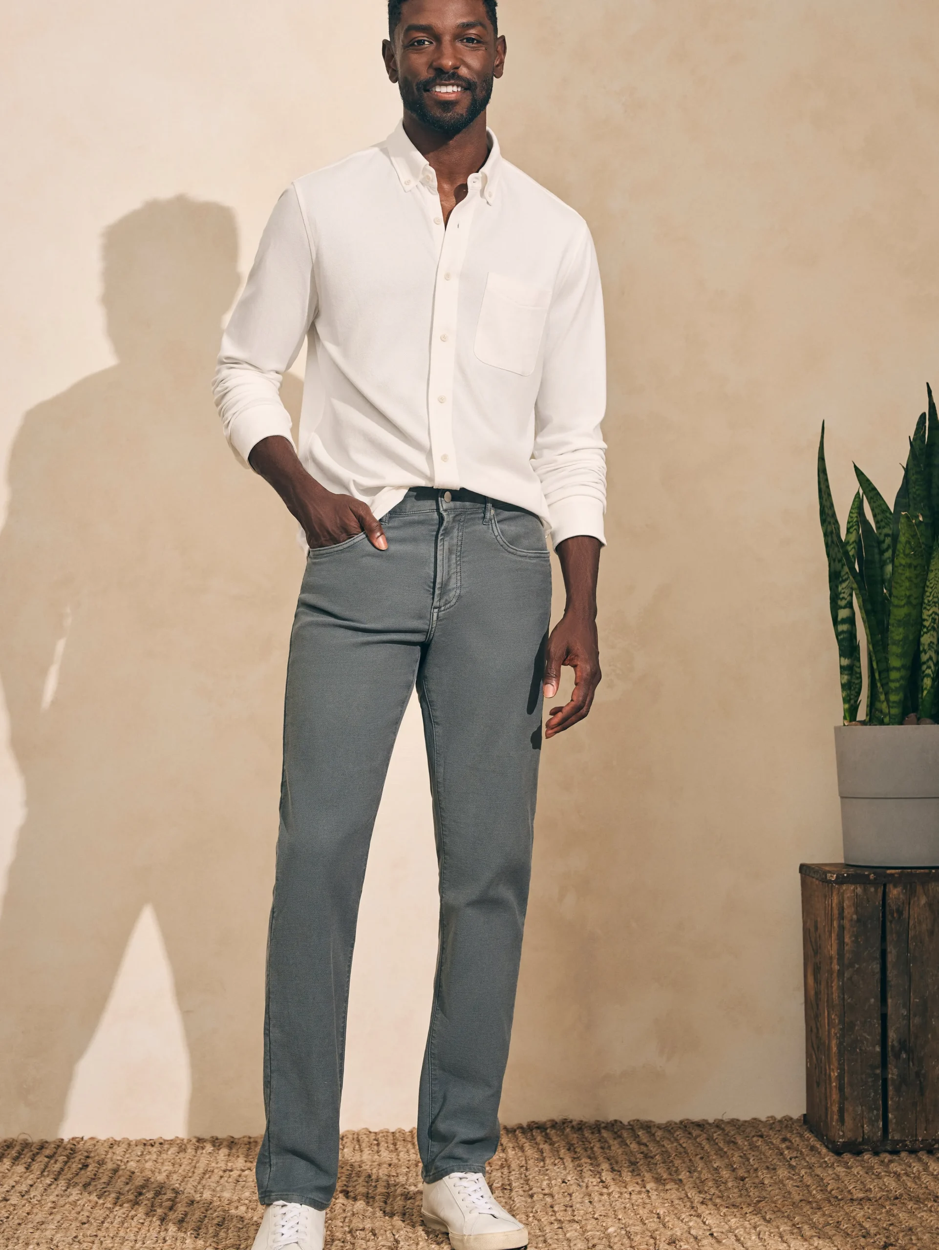 Stretch Terry 5-Pocket Pant -*Faherty Brand New