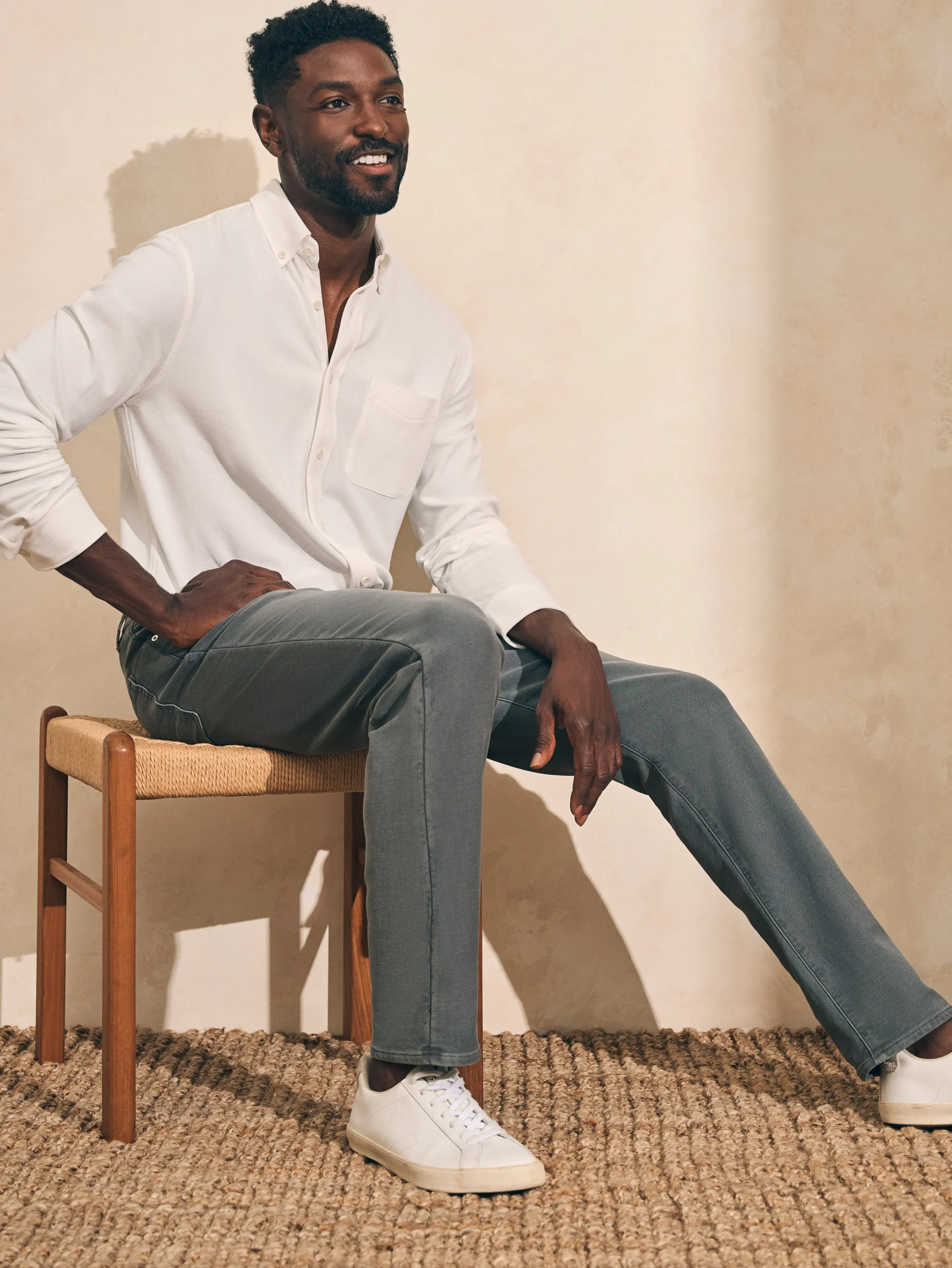 Stretch Terry 5-Pocket Pant -*Faherty Brand New