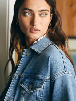 Stretch Terry Trucker Jacket -*Faherty Brand Outlet