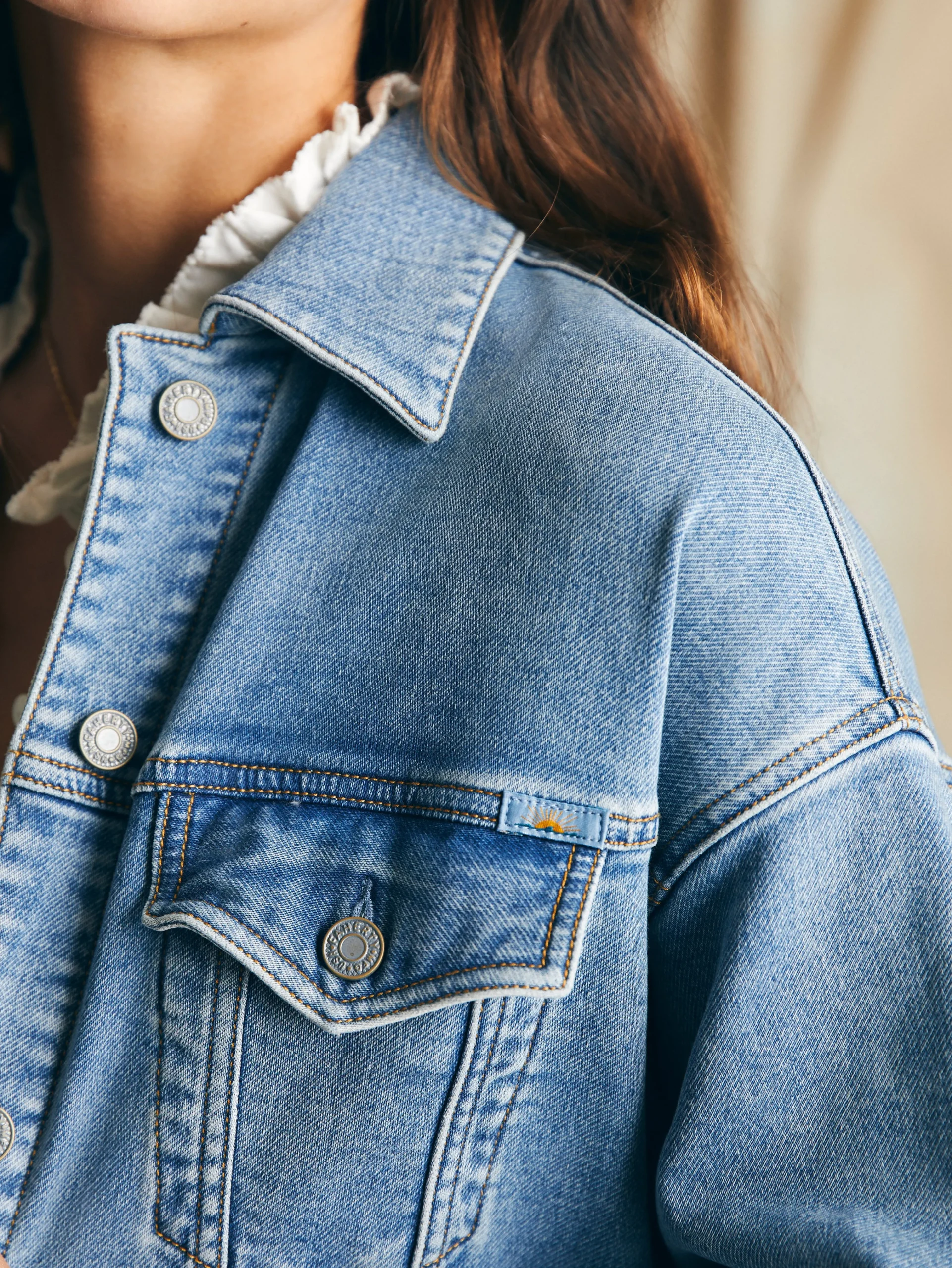 Stretch Terry Trucker Jacket -*Faherty Brand Outlet