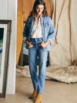 Stretch Terry Trucker Jacket -*Faherty Brand Outlet