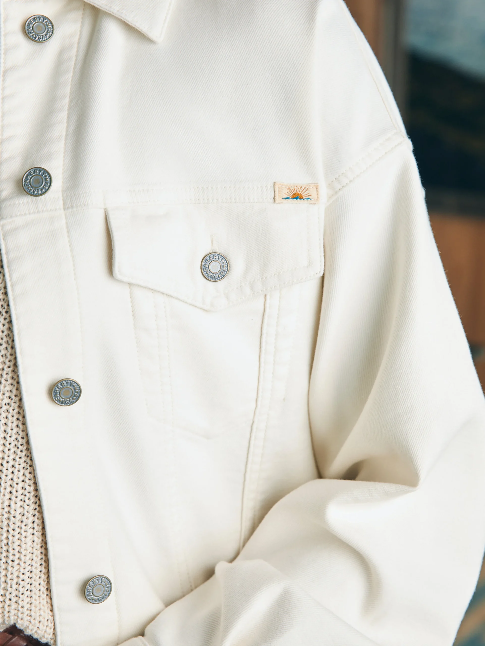 Stretch Terry Trucker Jacket -*Faherty Brand Hot