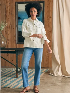 Stretch Terry Trucker Jacket -*Faherty Brand Hot