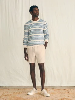Striped Crew Sweater -*Faherty Brand Hot