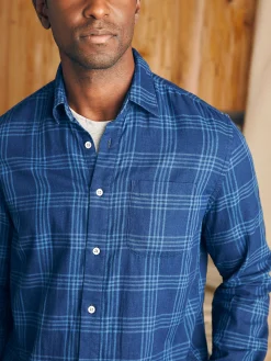 Sunwashed Chambray Shirt -*Faherty Brand