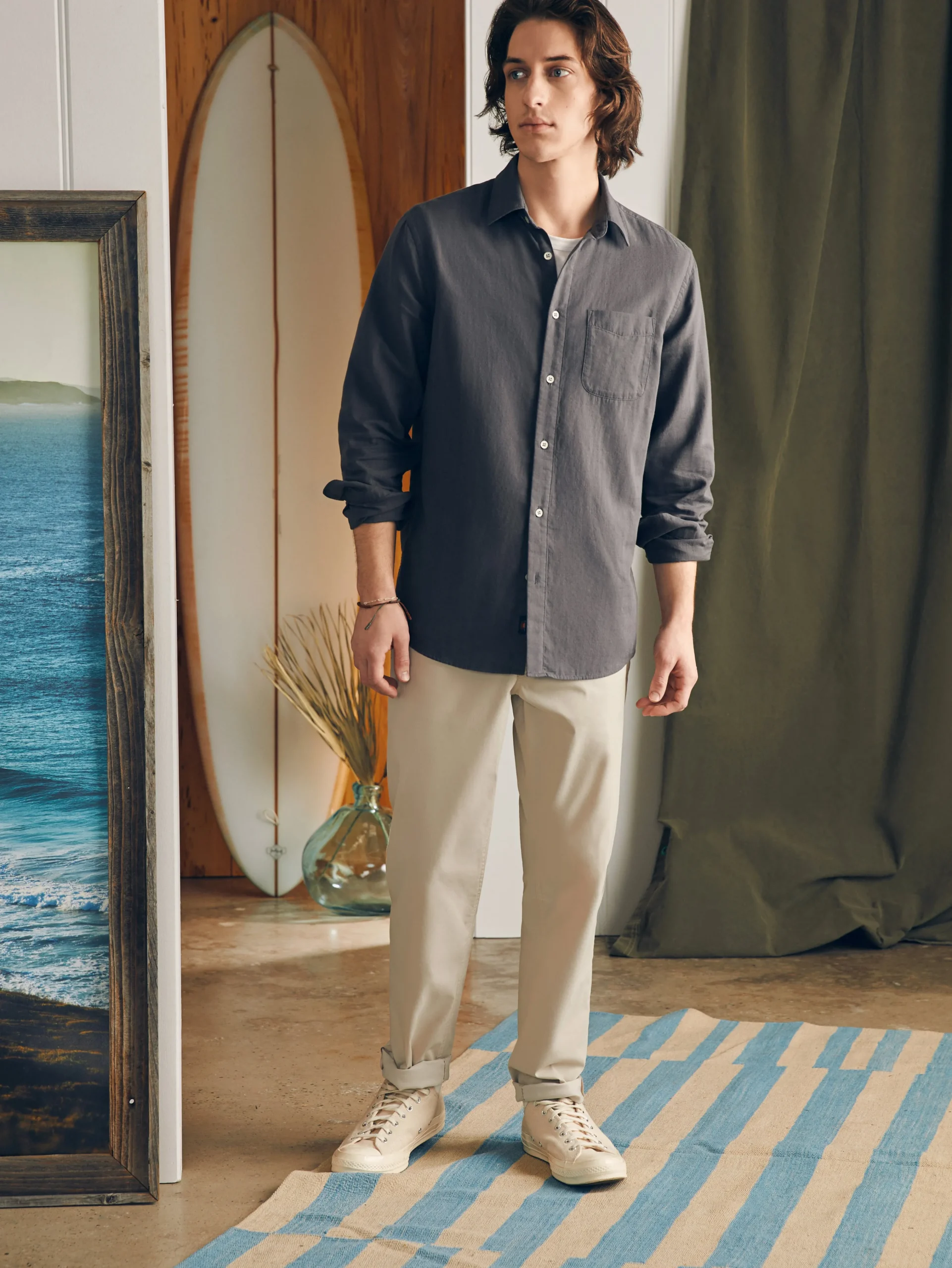 Sunwashed Chambray Shirt -*Faherty Brand Sale