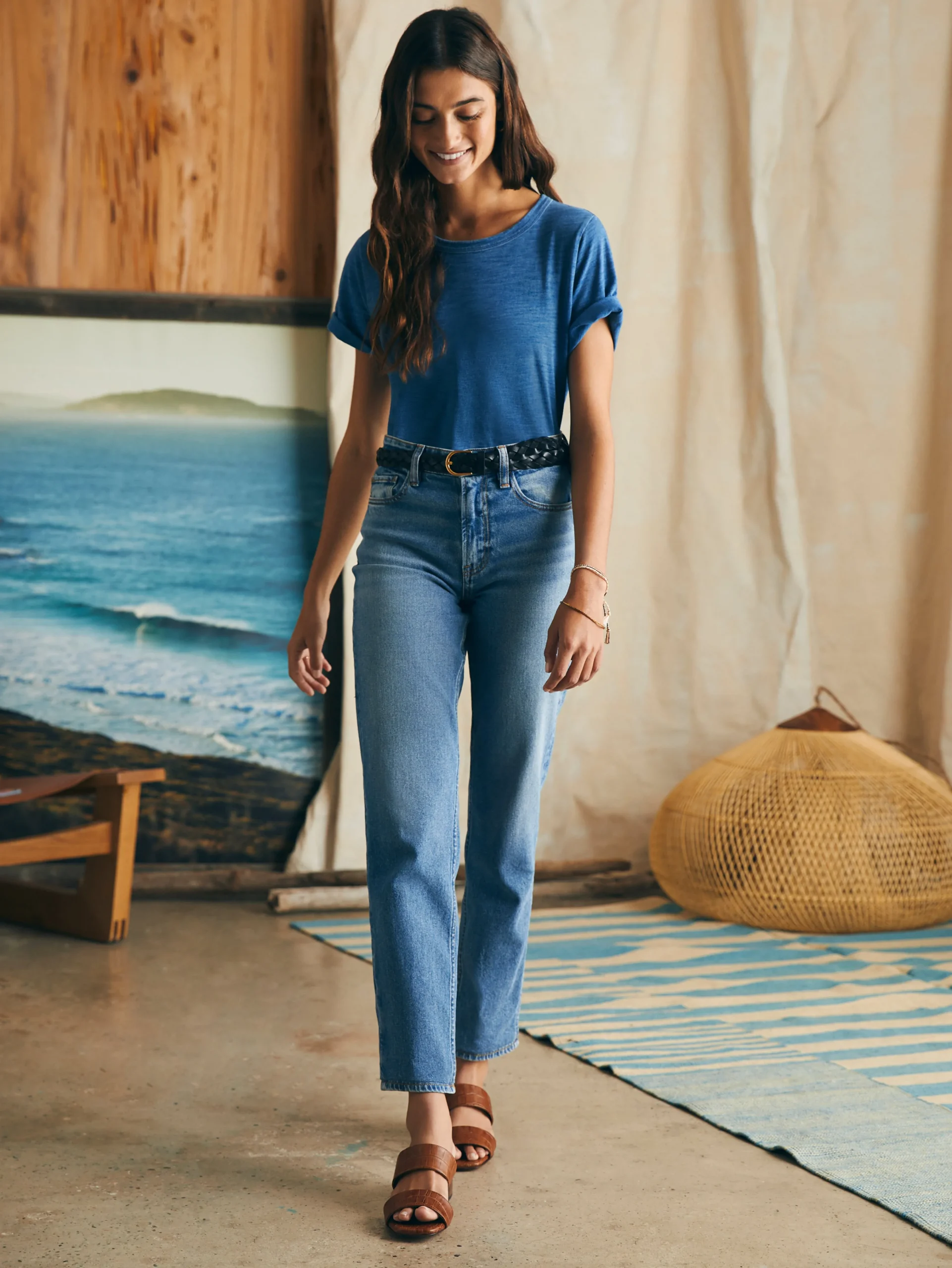 Sunwashed Crew Tee -*Faherty Brand Online