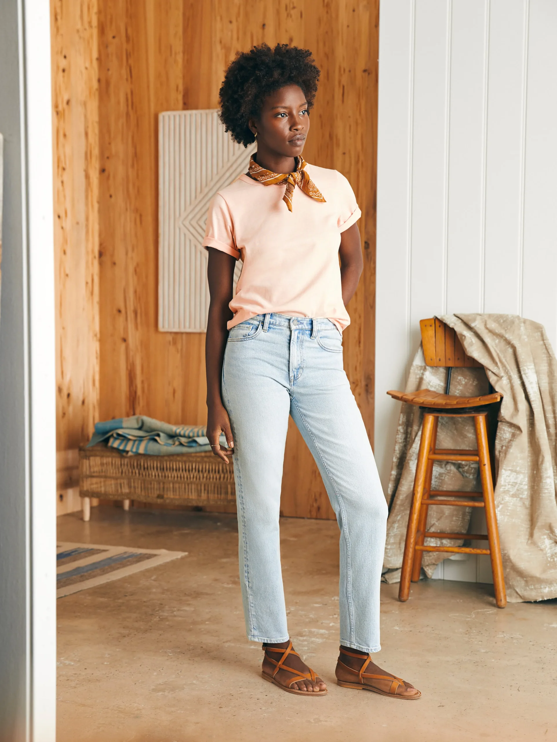 Sunwashed Crew Tee -*Faherty Brand Best