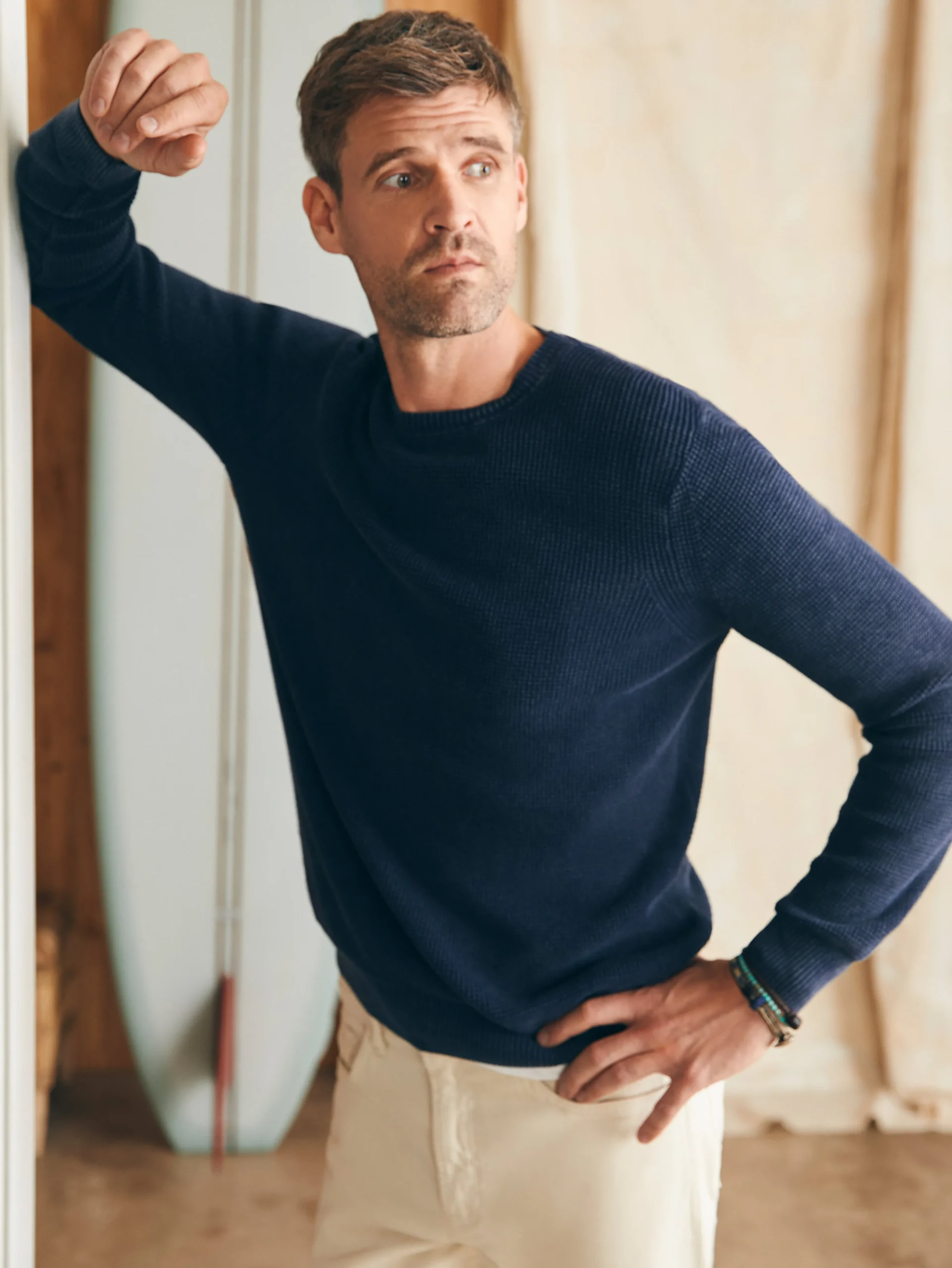 Sunwashed Crewneck Sweater -*Faherty Brand Outlet
