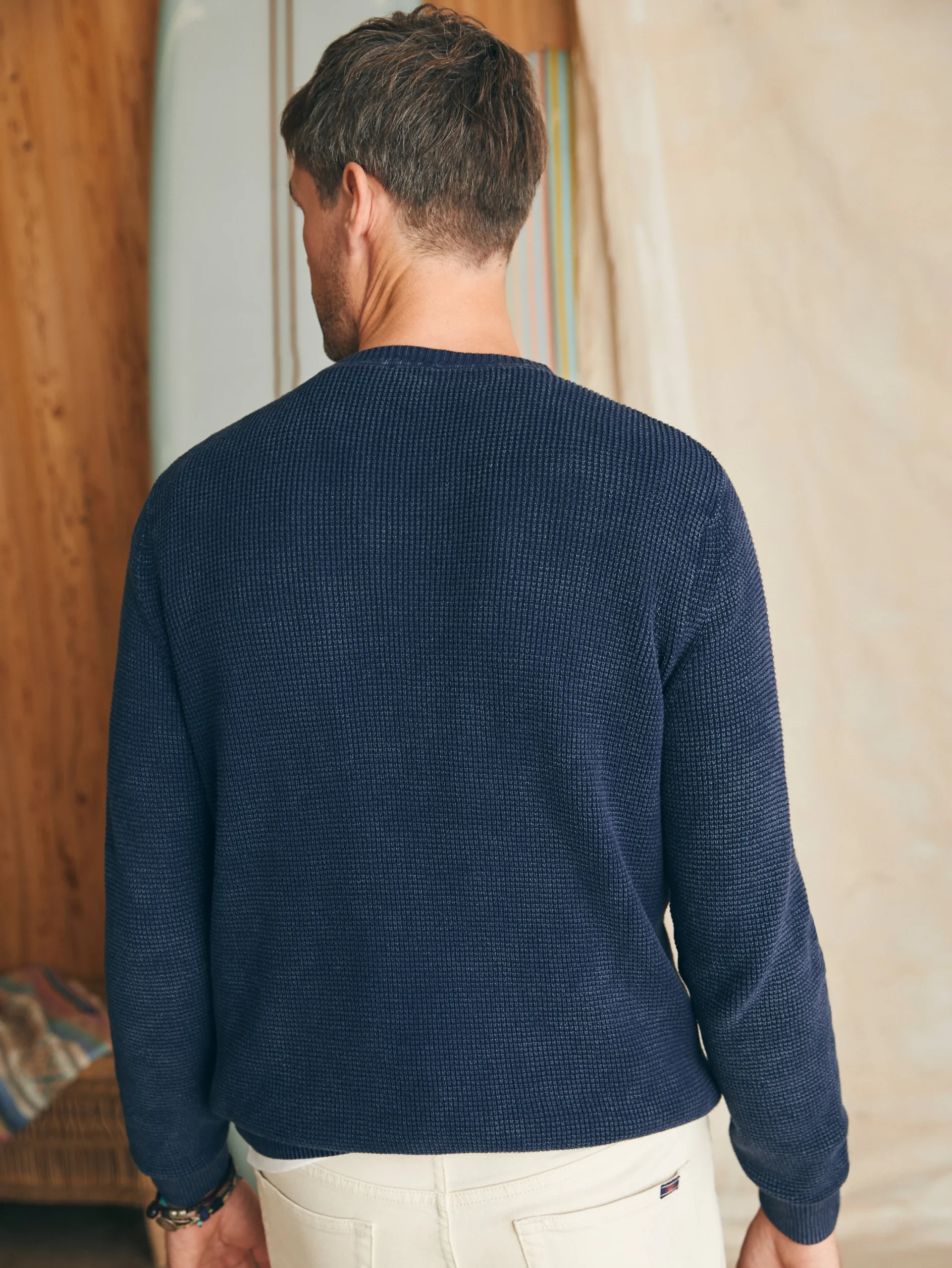 Sunwashed Crewneck Sweater -*Faherty Brand Outlet