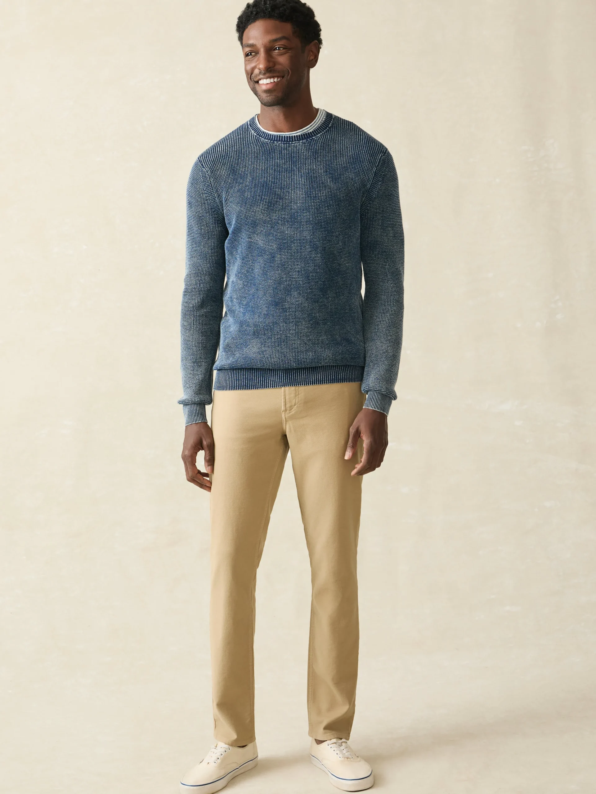 Sunwashed Crewneck Sweater -*Faherty Brand Outlet