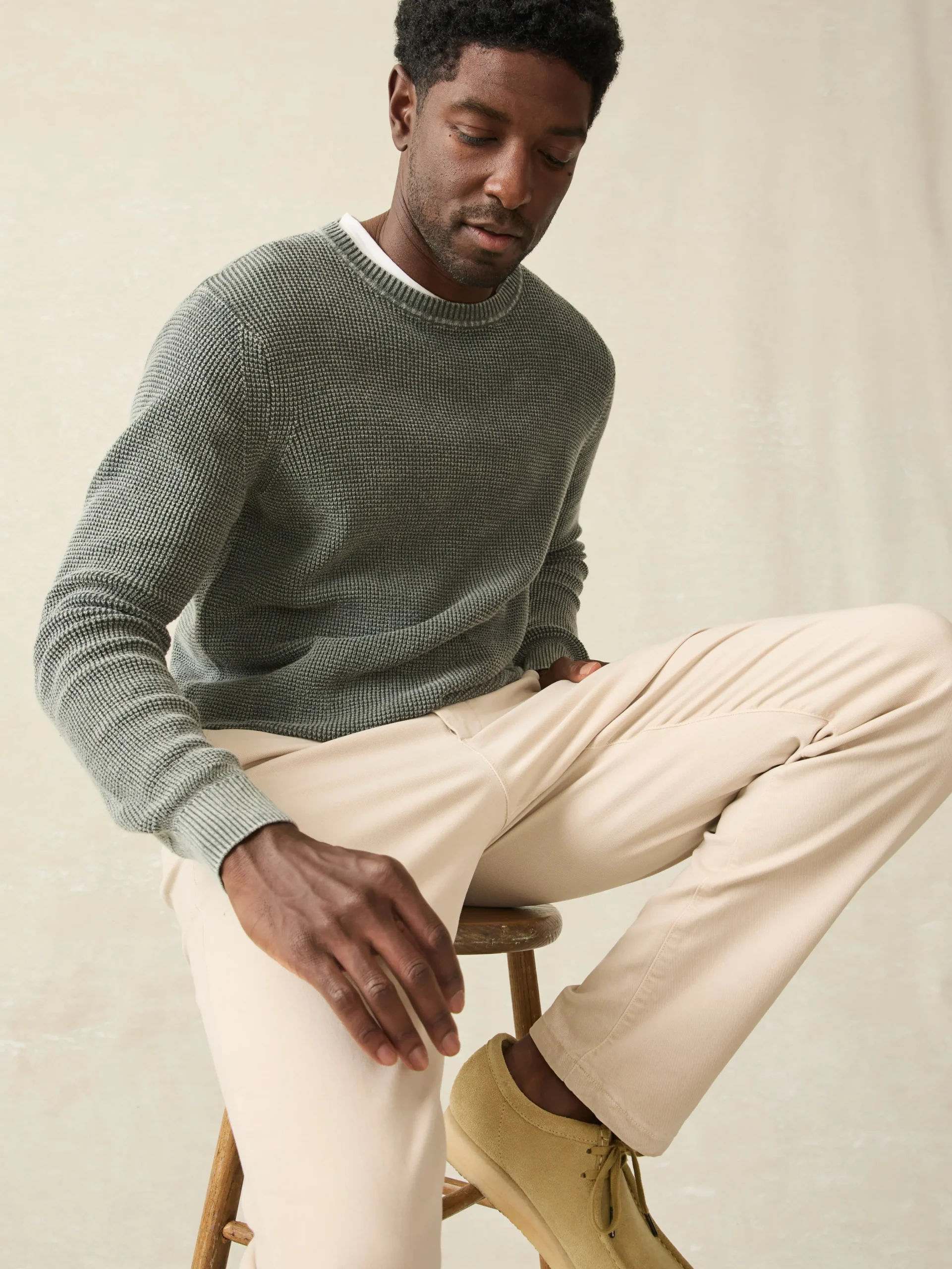 Sunwashed Crewneck Sweater -*Faherty Brand Online