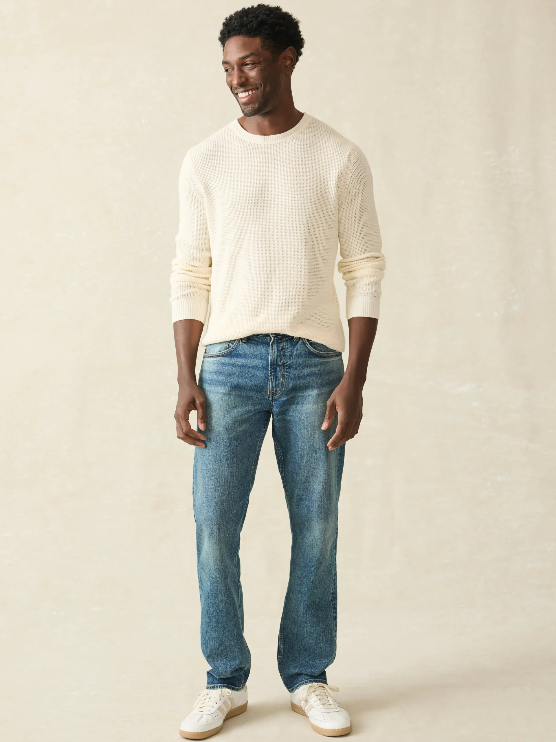 Sunwashed Crewneck Sweater -*Faherty Brand Hot