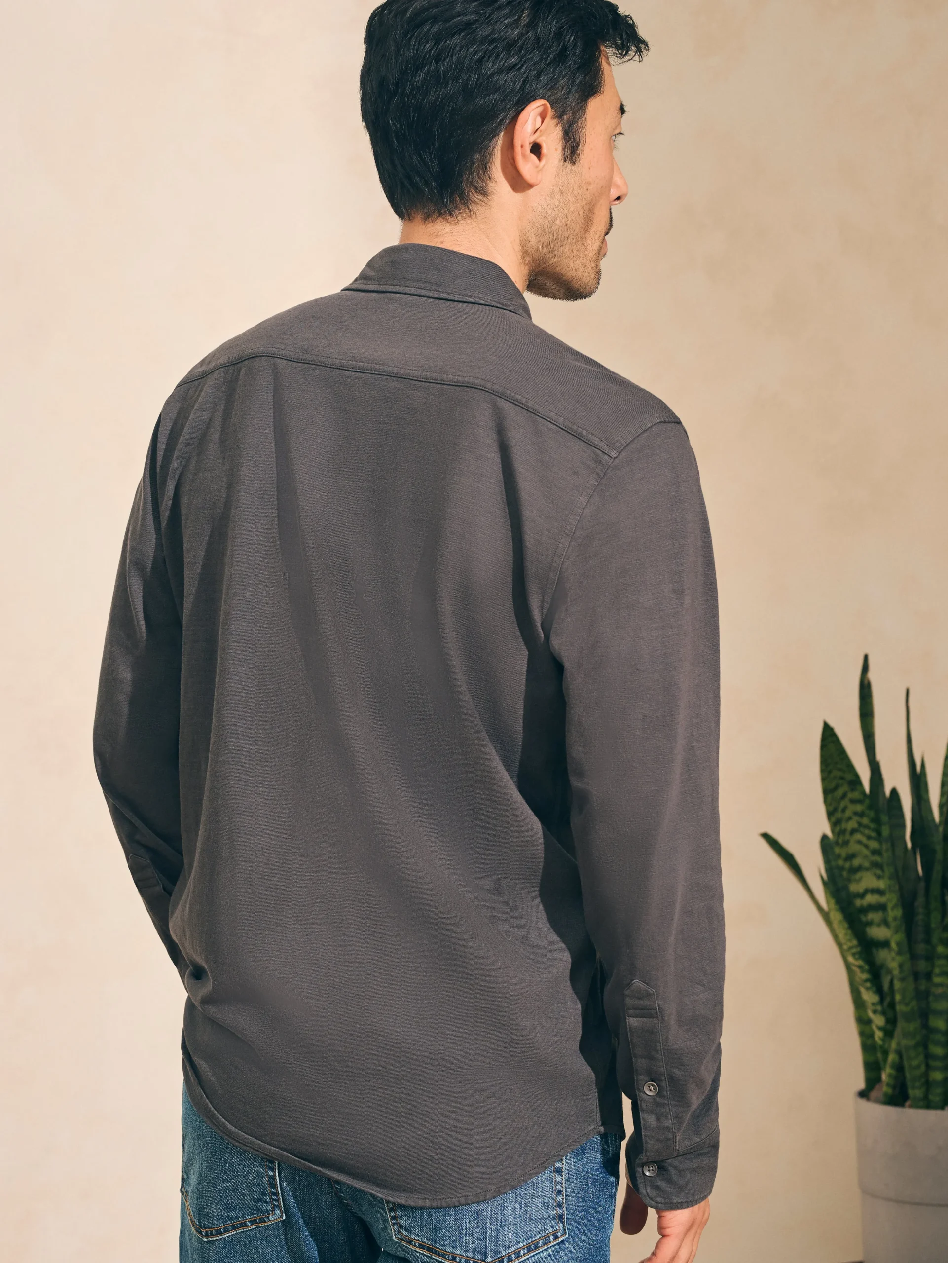 Sunwashed Knit Shirt (Single Pocket) -*Faherty Brand Best