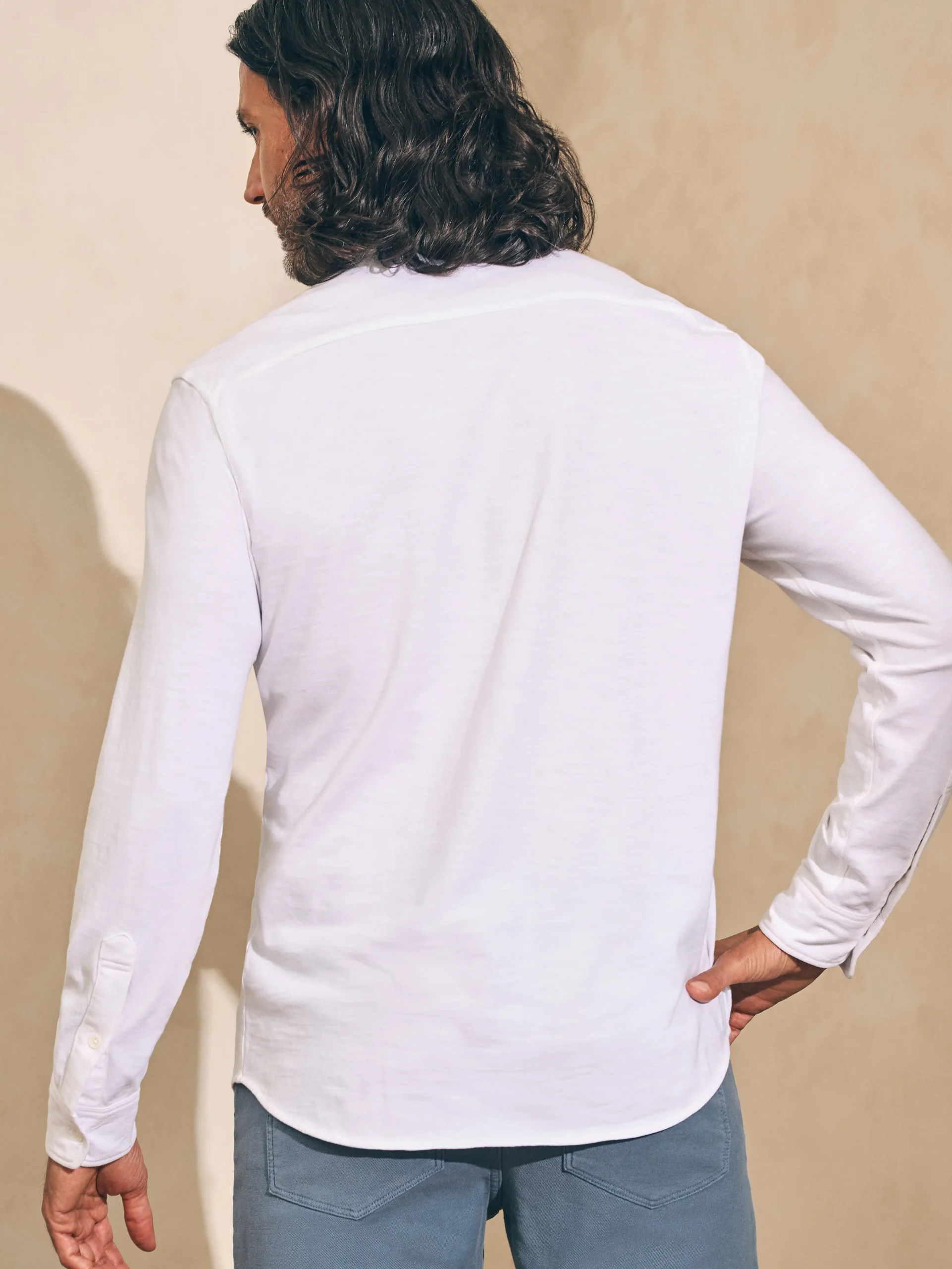 Sunwashed Knit Shirt (Single Pocket) -*Faherty Brand Sale