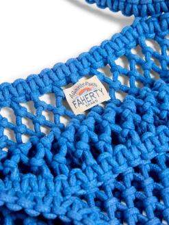 Sunwashed Macrame Tote -*Faherty Brand