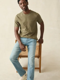 Sunwashed Pocket Tee -*Faherty Brand New