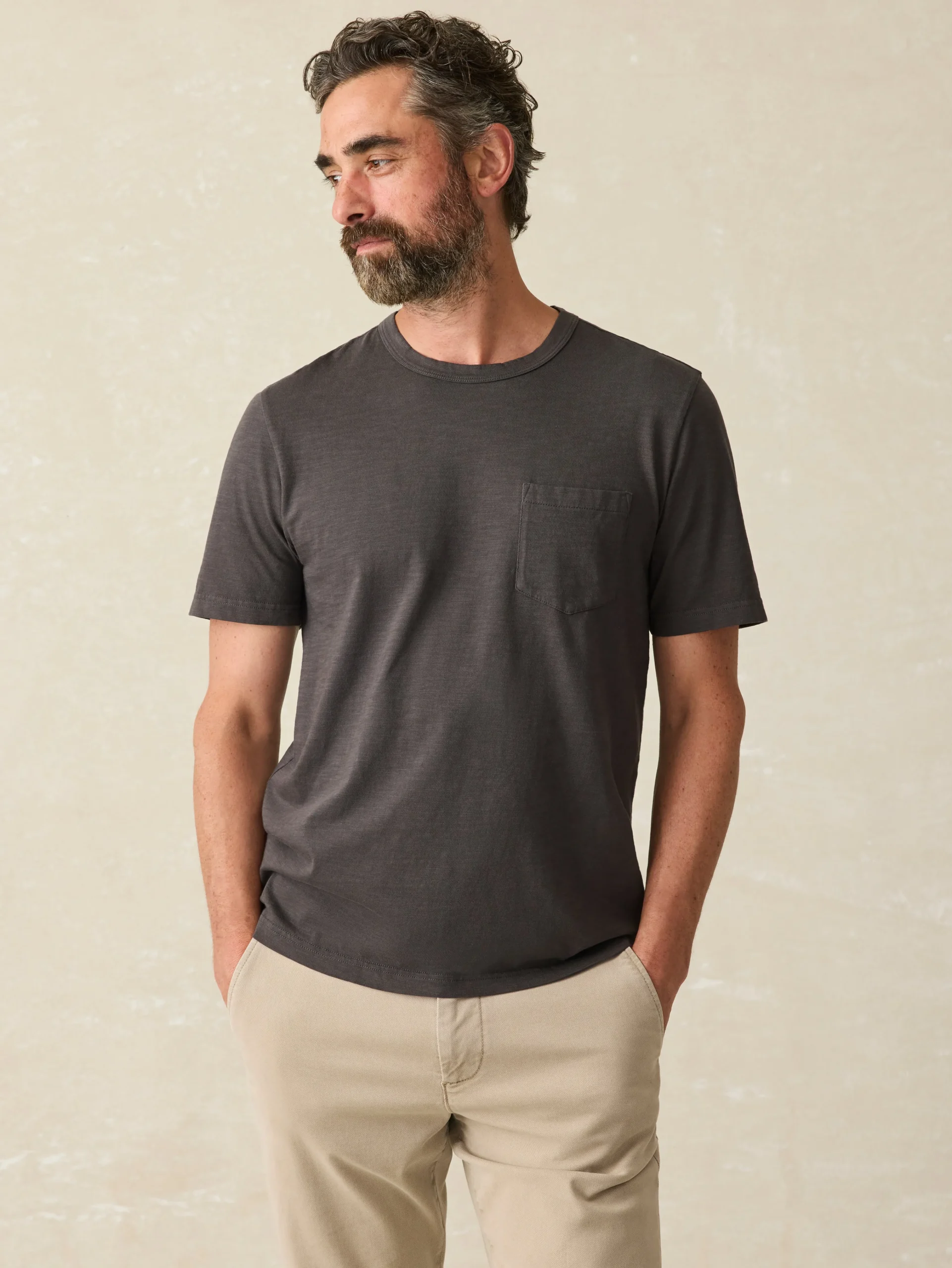 Sunwashed Pocket Tee (Tall) -*Faherty Brand New