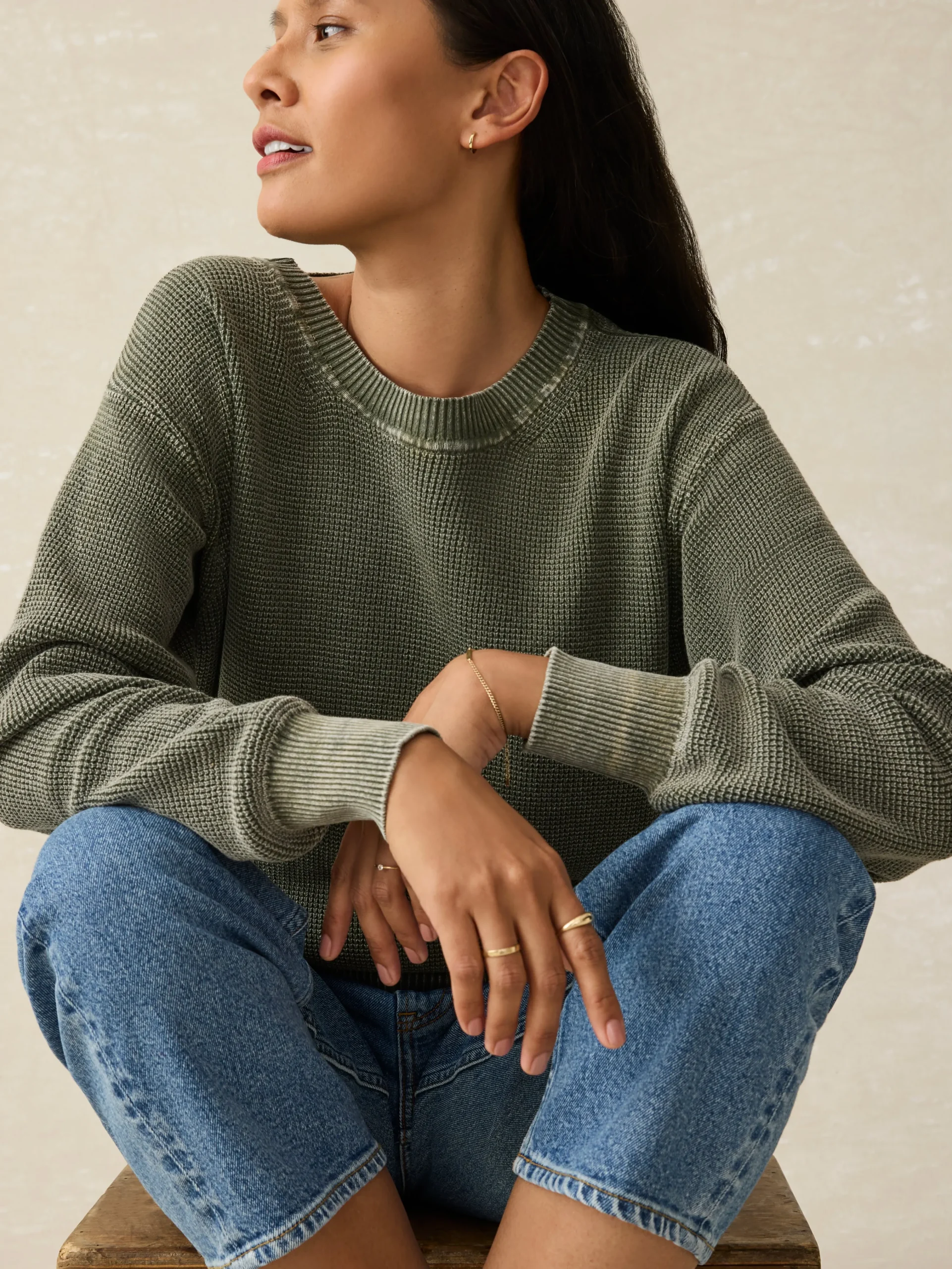 Sunwashed Relaxed Sweater -*Faherty Brand Discount