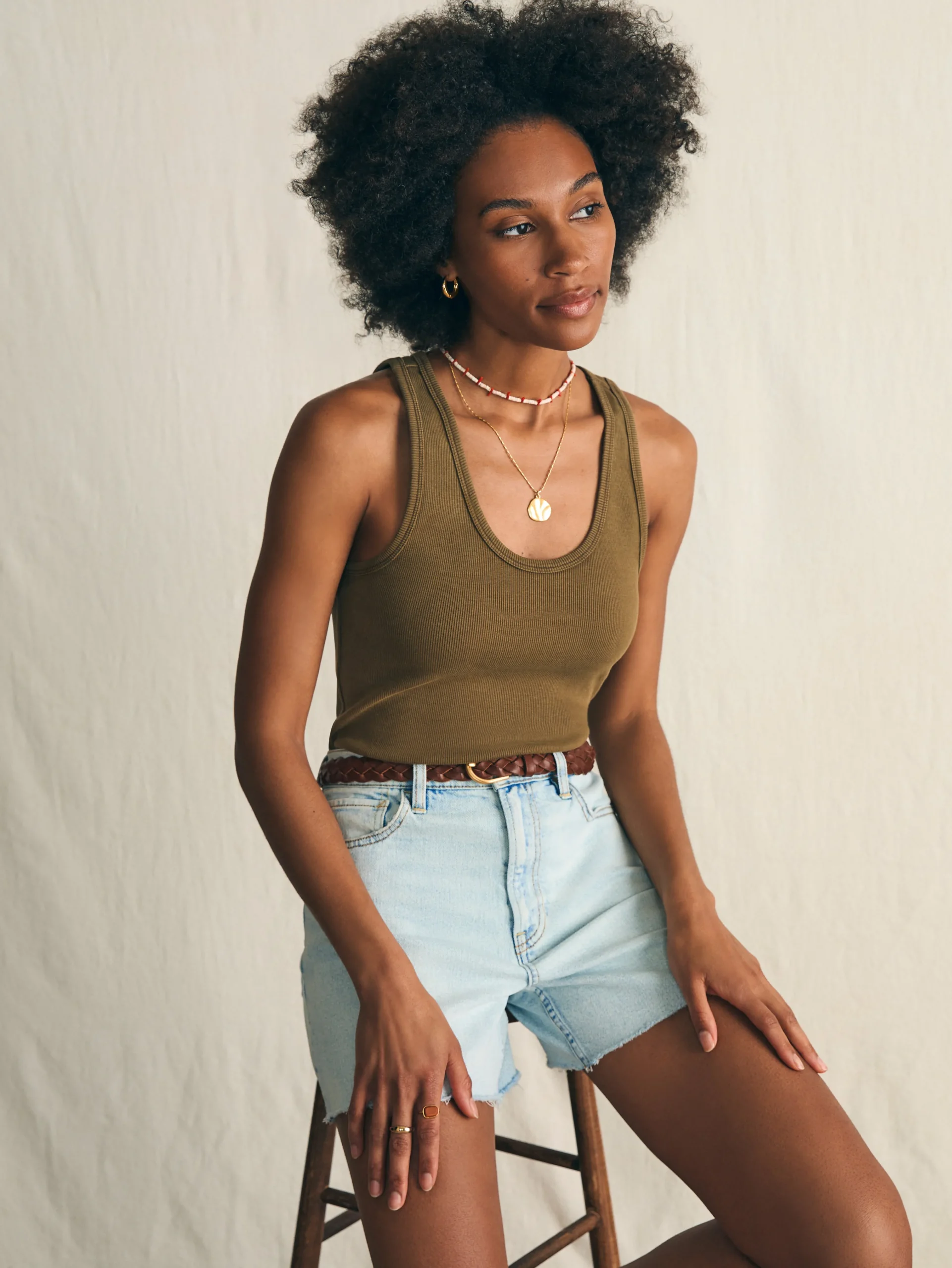 Sunwashed Rib Tank -*Faherty Brand Online