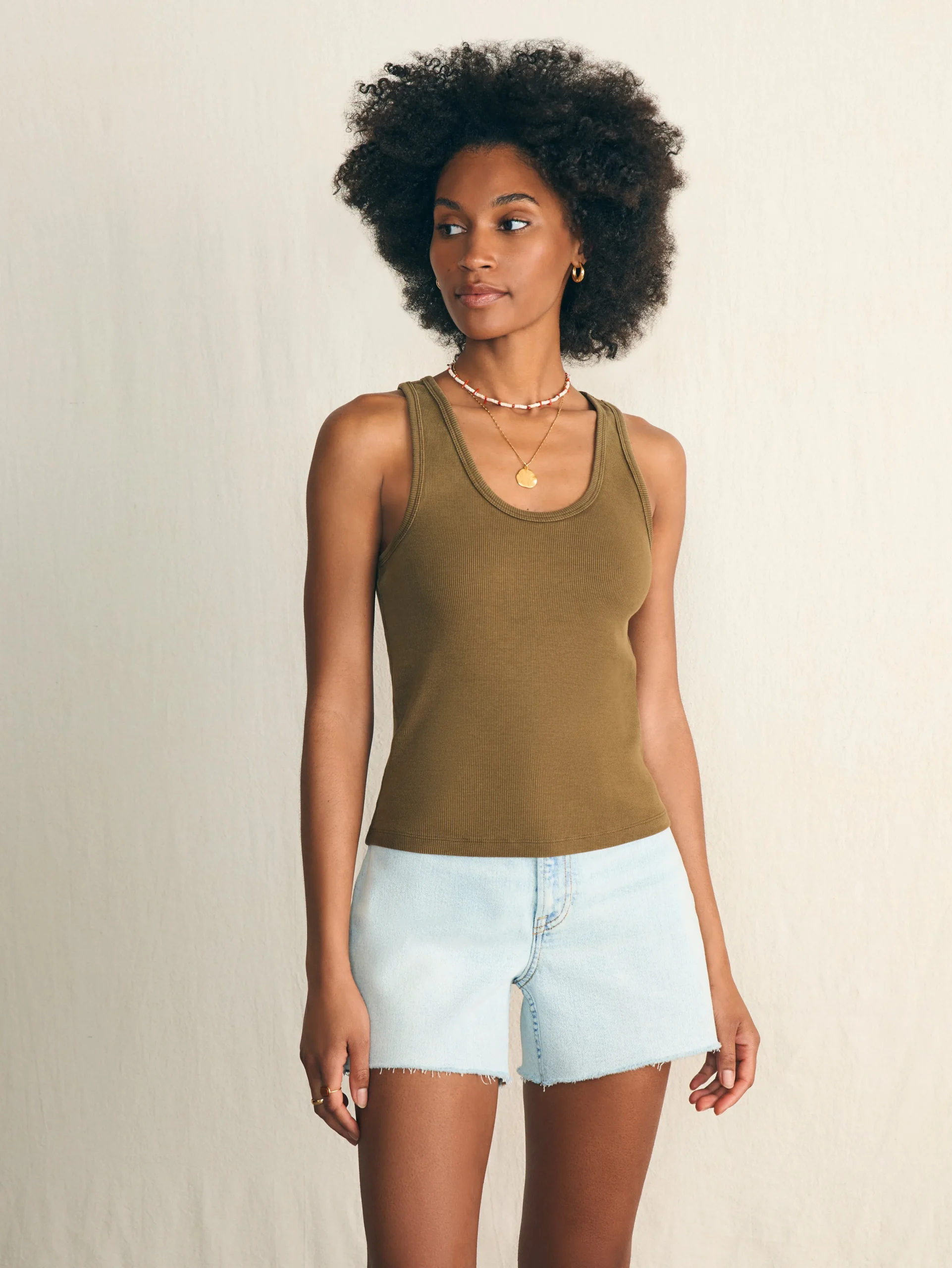 Sunwashed Rib Tank -*Faherty Brand Online