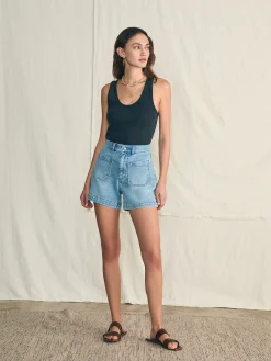 Sunwashed Rib Tank -*Faherty Brand Best