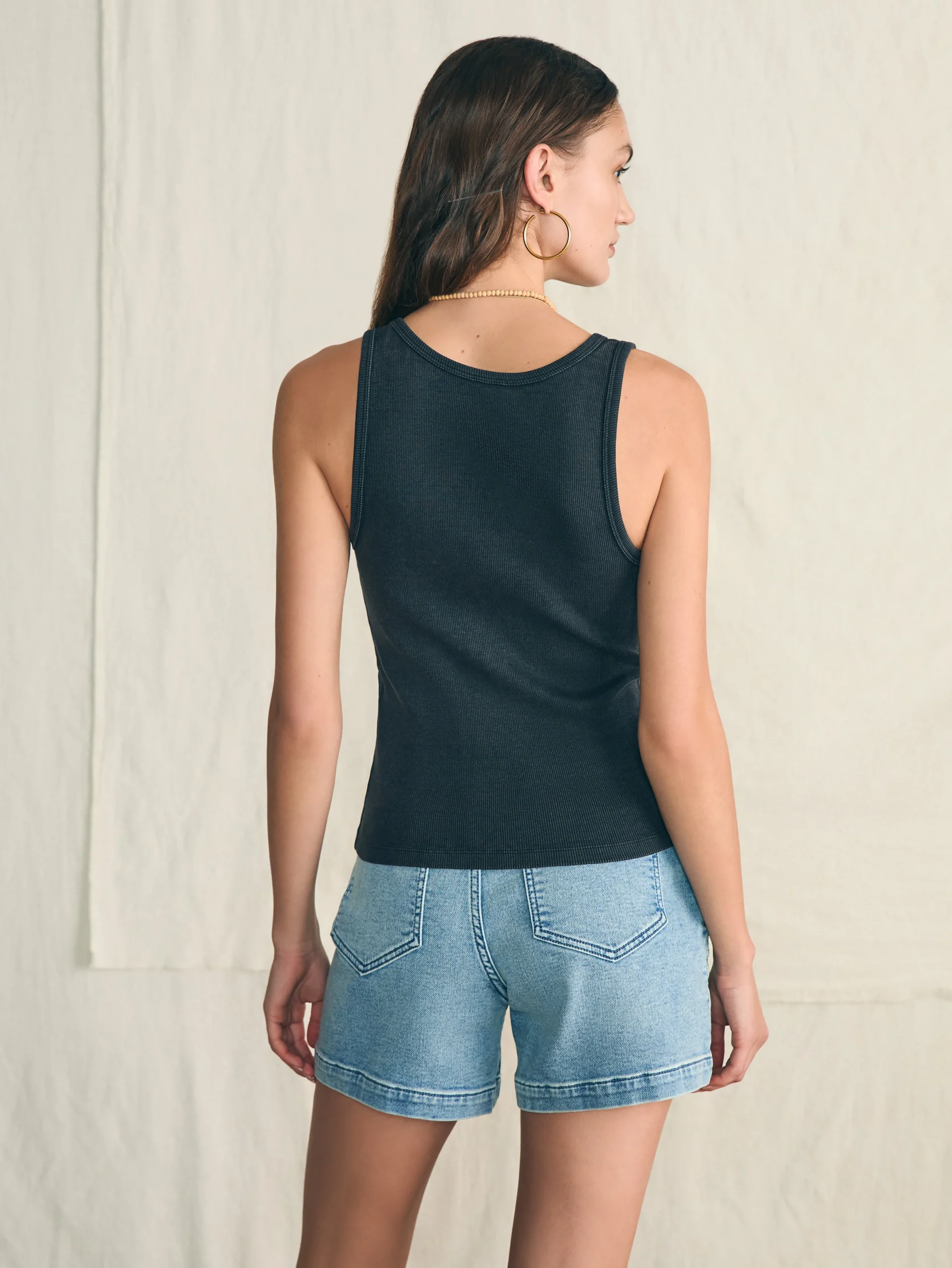 Sunwashed Rib Tank -*Faherty Brand Best