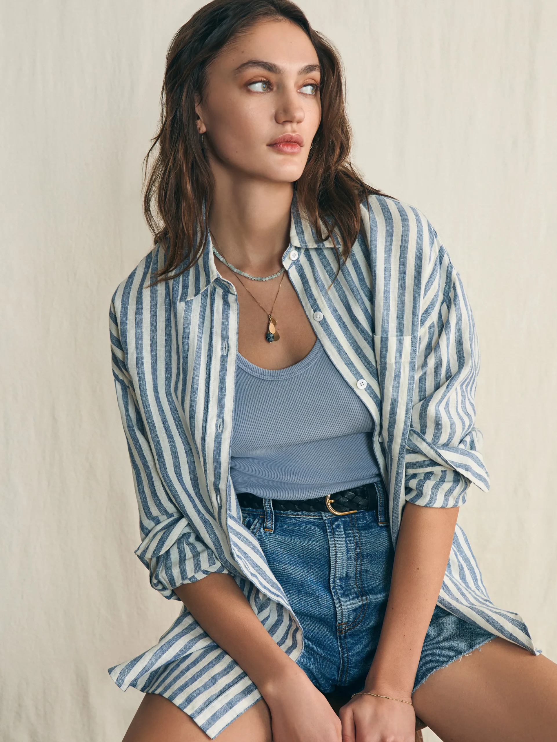 Sunwashed Rib Tank -*Faherty Brand Online