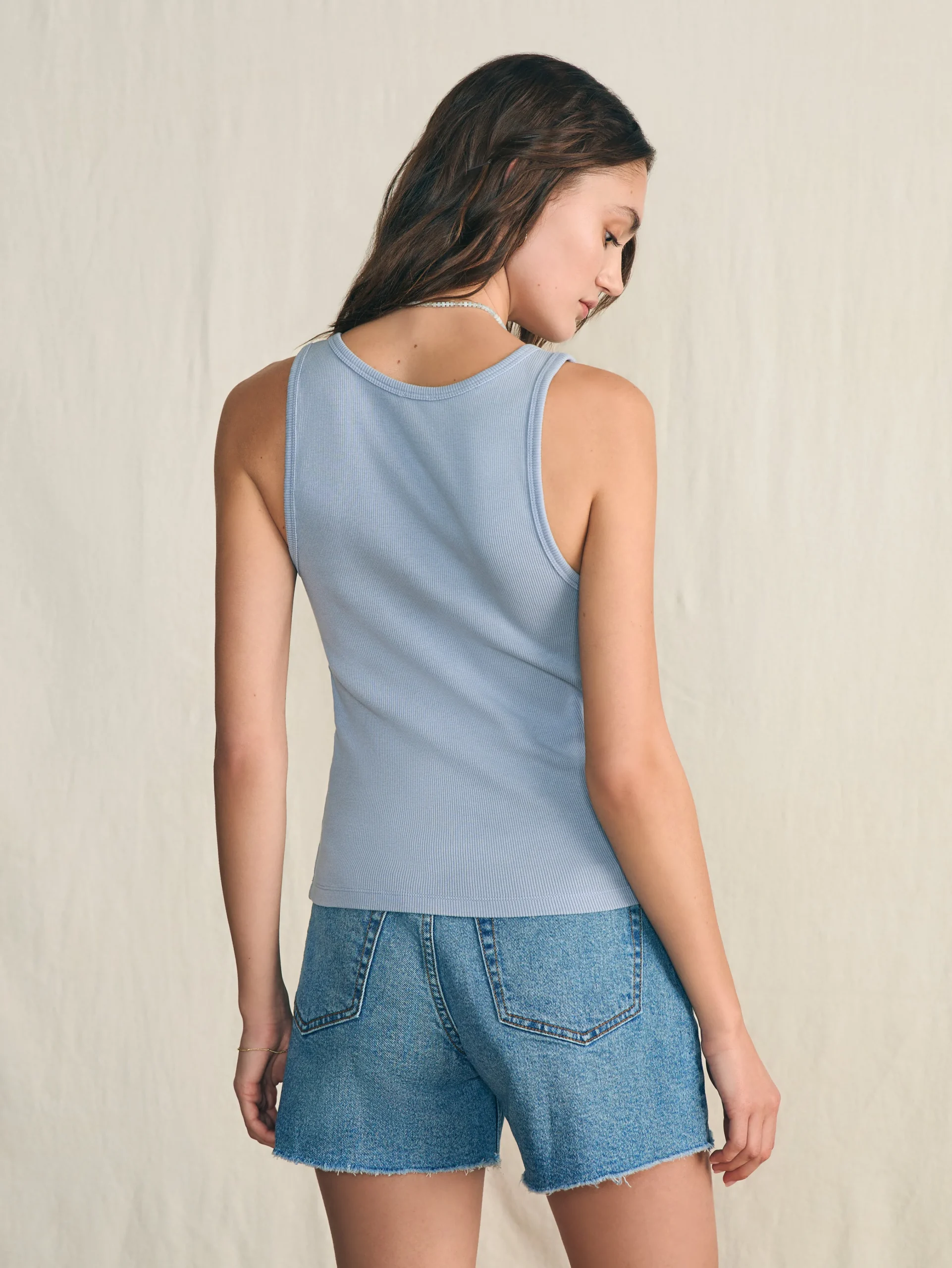 Sunwashed Rib Tank -*Faherty Brand Online