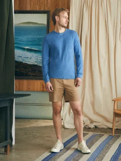 Sunwashed Slub Crew -*Faherty Brand Online