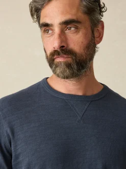 Sunwashed Slub Crew -*Faherty Brand Clearance