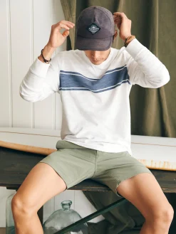 Sunwashed Slub Crew -*Faherty Brand Outlet