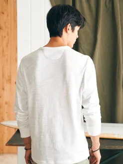 Sunwashed Slub Crew -*Faherty Brand Outlet