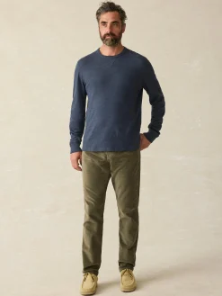 Sunwashed Slub Crew (Tall) -*Faherty Brand New