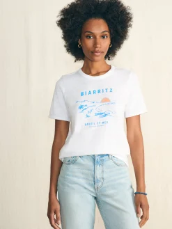 Sunwashed Slub Graphic Tee -*Faherty Brand Best