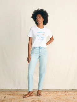 Sunwashed Slub Graphic Tee -*Faherty Brand Best