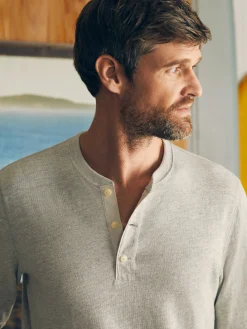 Sunwashed Slub Henley -*Faherty Brand Online