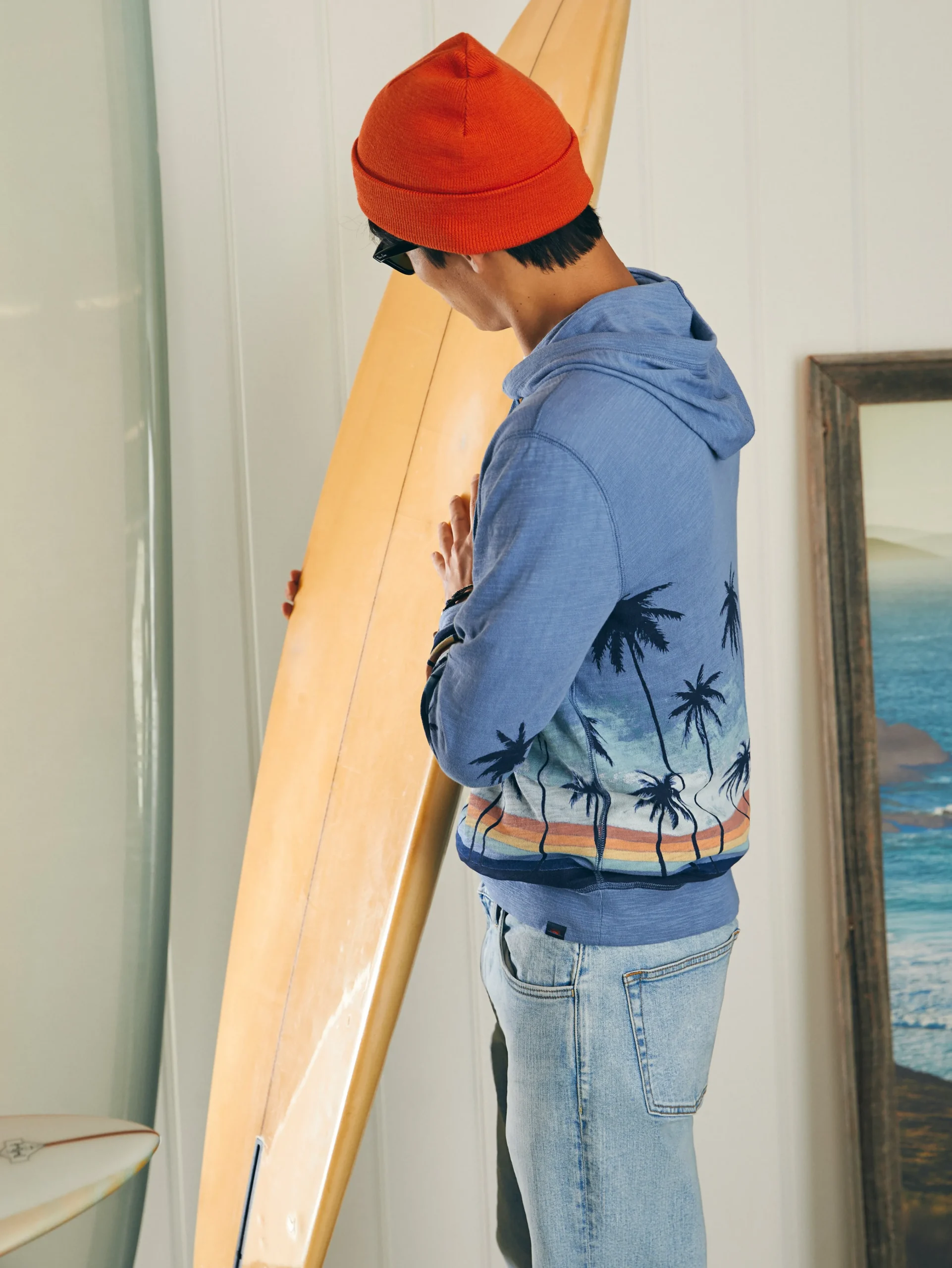 Sunwashed Slub Hoodie -*Faherty Brand Sale