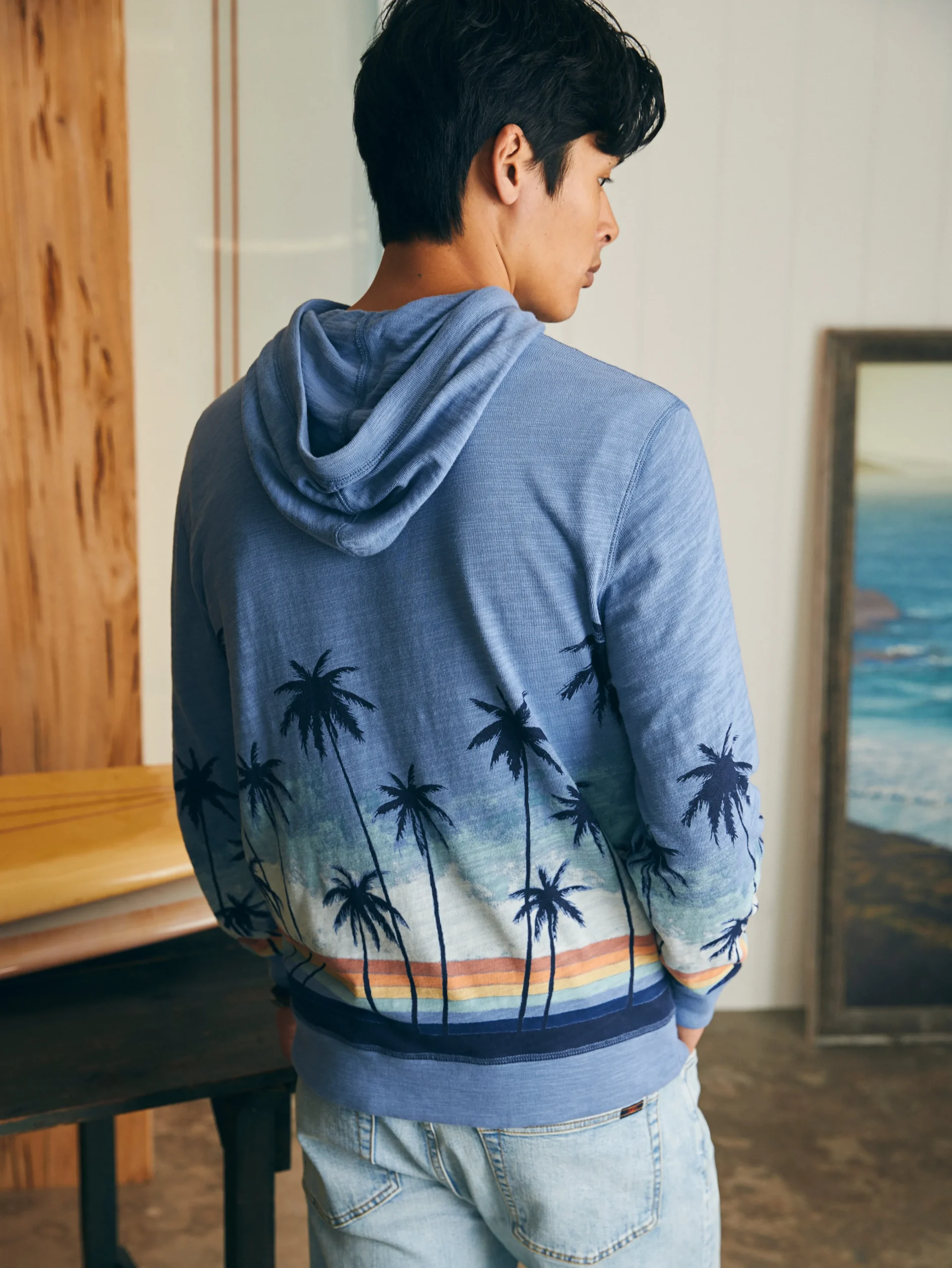 Sunwashed Slub Hoodie -*Faherty Brand Sale