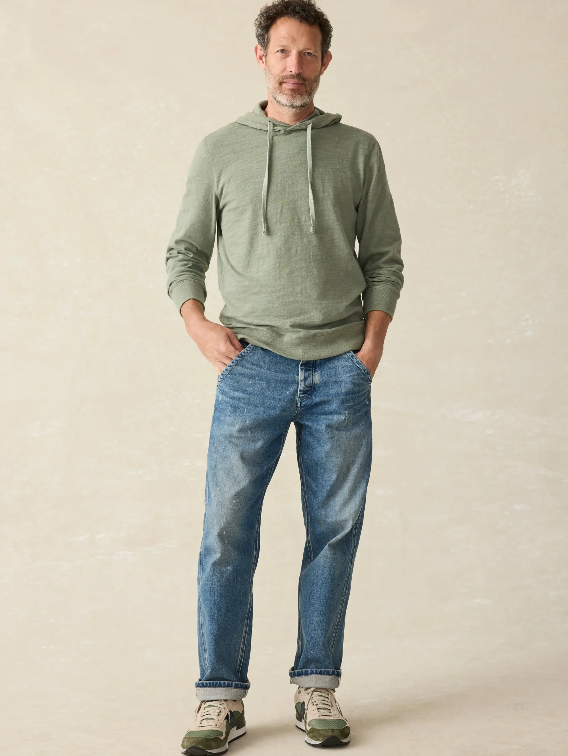 Sunwashed Slub Hoodie (Tall) -*Faherty Brand
