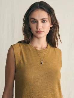 Sunwashed Slub Muscle Dress -*Faherty Brand Online