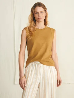 Sunwashed Slub Muscle Tank -*Faherty Brand Best