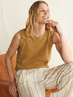 Sunwashed Slub Muscle Tank -*Faherty Brand Best