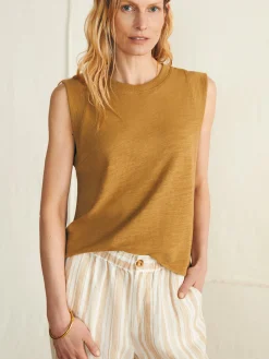 Sunwashed Slub Muscle Tank -*Faherty Brand Best